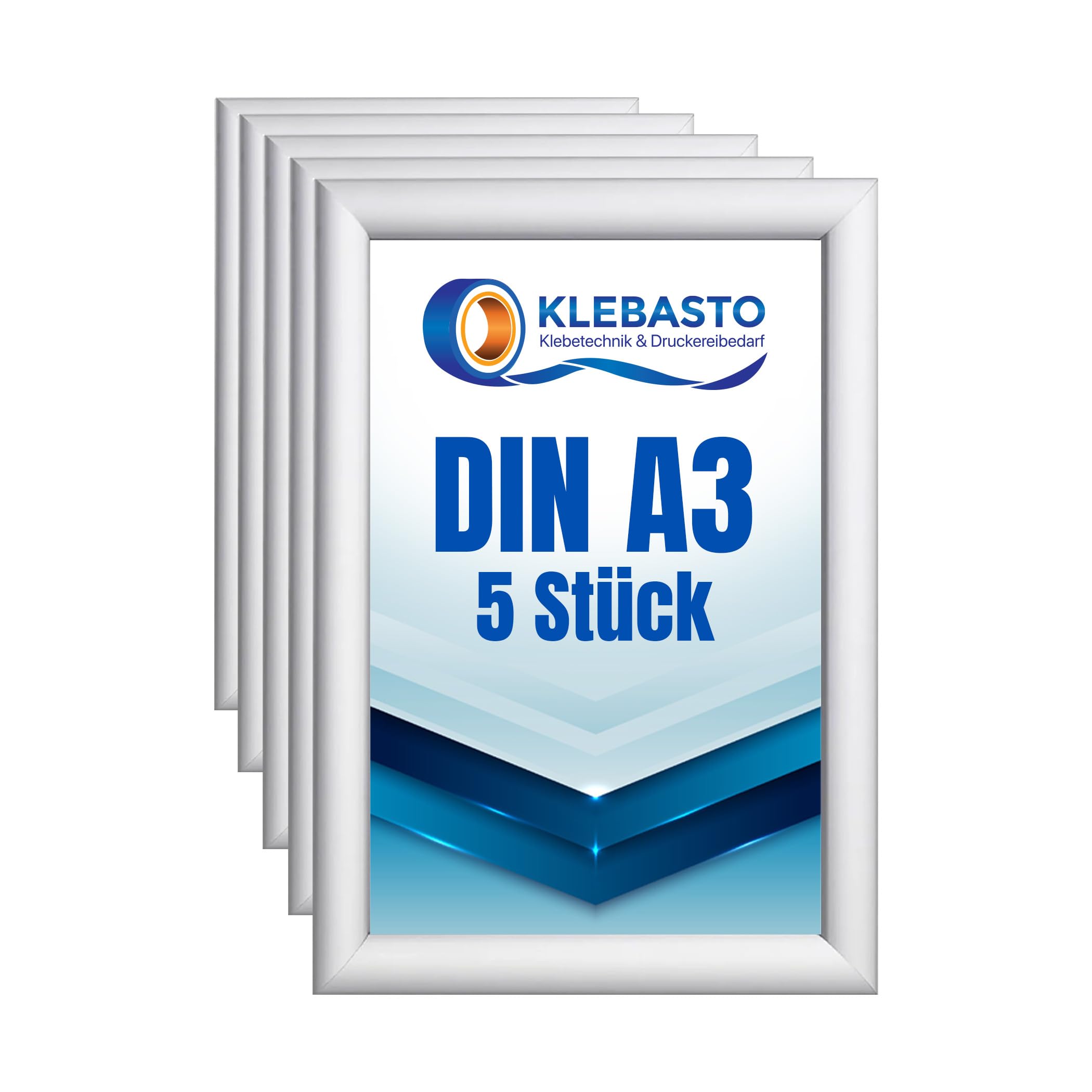 Klapprahmen | 25mm Aluminium Profil | Plakatrahmen | Geschenkidee für Familien - Fanposter | Bilderrahmen inkl. entspiegelter Schutzscheibe (DIN A3)