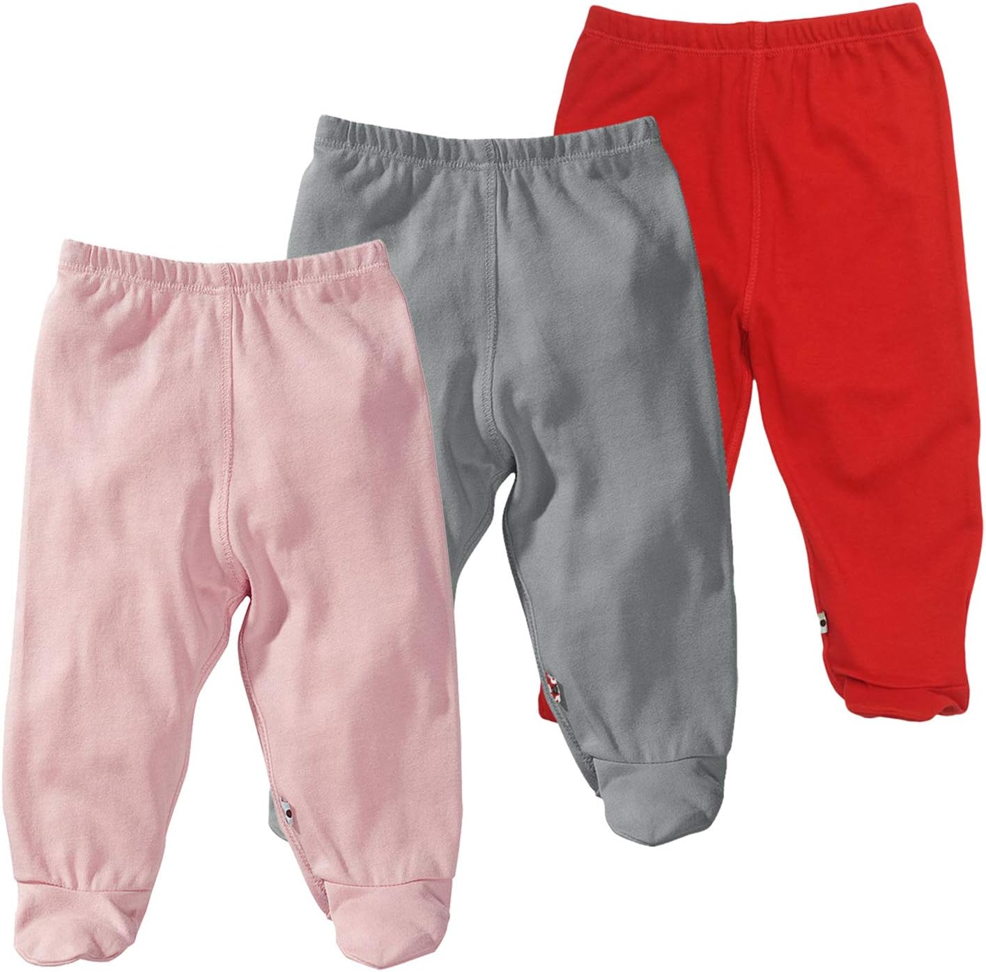 Babysoy Baby Essential 3-Piece Footie Pants Set