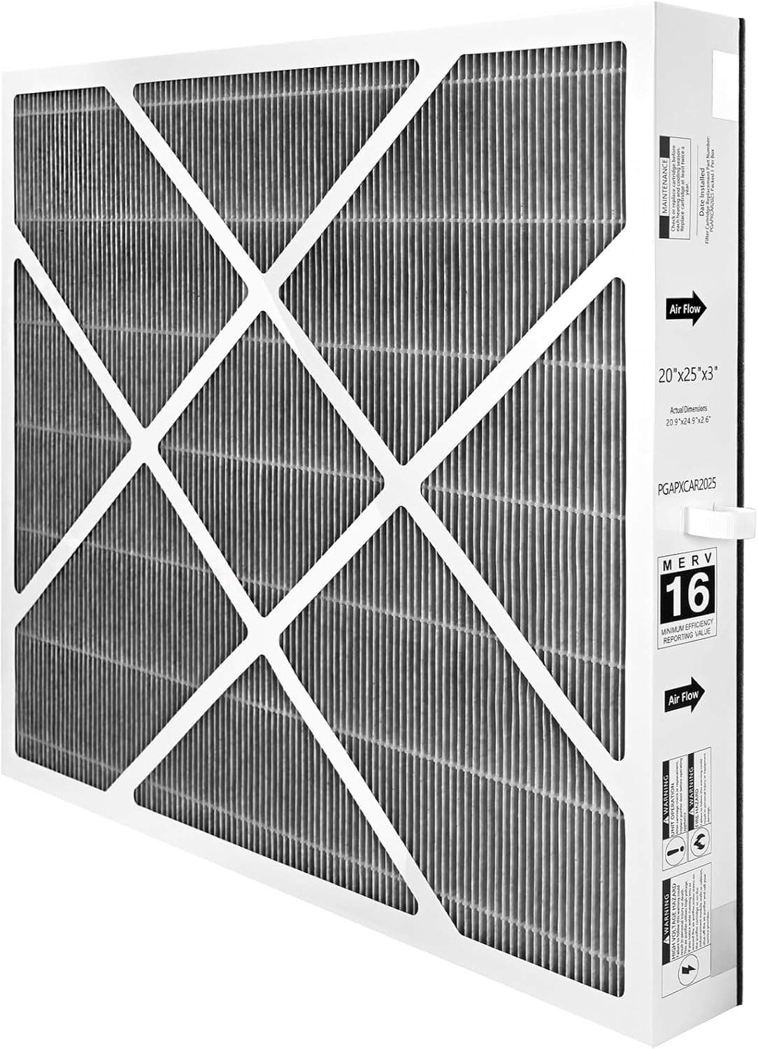 2 Pack MERV16 Air Filter compatible with Bryant/Carrier Air Purifier,20x25x3in, PGAPXCAR2025, AGAPXCAR2025, PGAPAXX2025, PGAPXCAR2025-A01 Cartridge