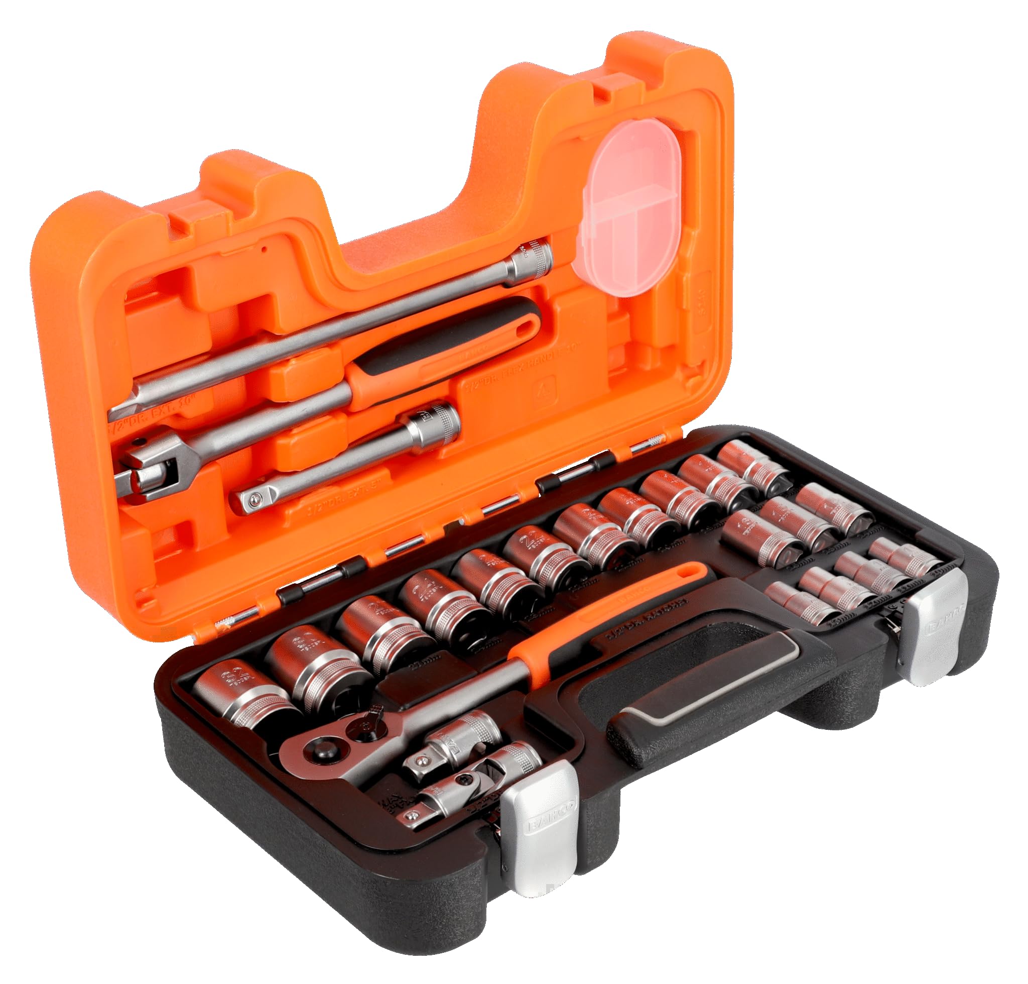 Set aus 1/2‑Zoll Messbechern mit rillenprofiliertem Profil in mm und Drehstufe – 24 Stück