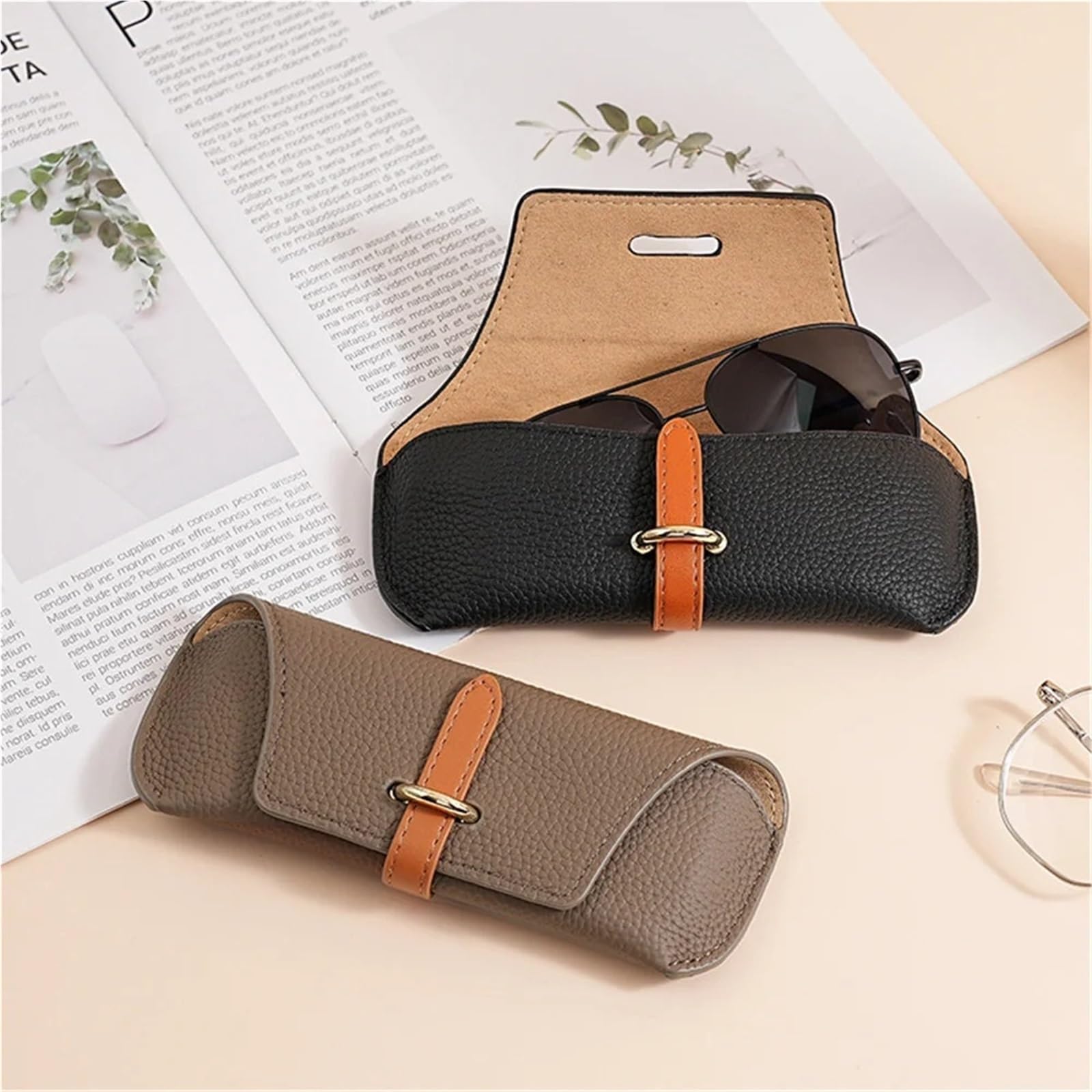 10 pezzi Borse for occhiali da donna Uomo Custodia protettiva portatile viaggio for sole Protezione for alla moda per Occhiali da Sole