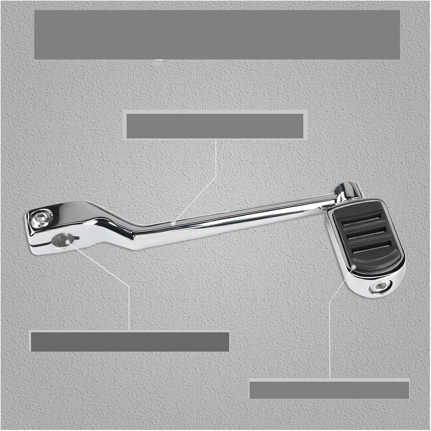 Motorcycle Heel Toe Shift Lever Pedal&Rear Lever with Shifter Floor Boards Fit for Harley Touring Road King 1988-2021 Fit for Softail 1986-2017