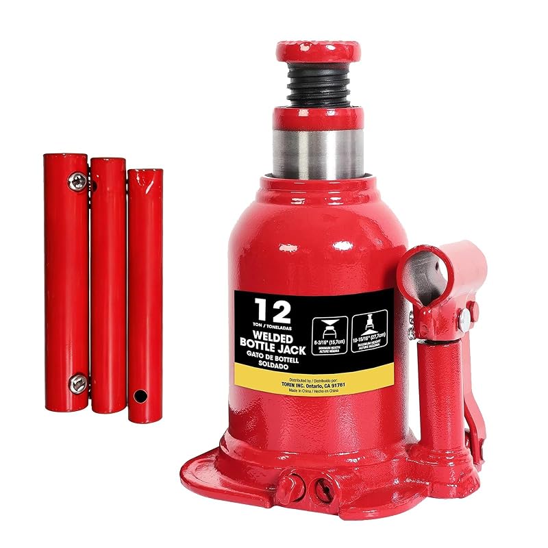 Macaco Hidráulico Garrafa de Perfil Baixo BIG RED 12 toneladas ATH91207AR Vermelho