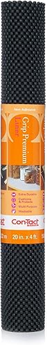 Miniatura 1 de Con-Tact Brand Grip Premium - Forro de cajón grueso y no adhesivo, multiusos y fácil de usar, 20 x 4 pies, negro, paquete de 6