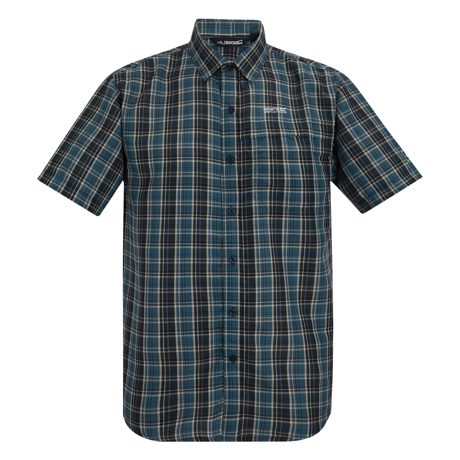 Regatta Men's Mindano Short Sleeve Shirt - Blue Xxl