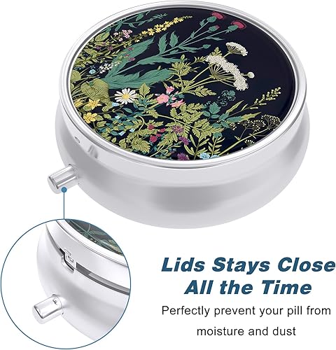 Miniatura 4 de Pastillero, bonito pastillero de viaje para bolso, soporte pequeño a prueba de humedad, dispensador portátil de bolsillo organizador de medicamentos