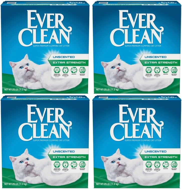 Ever Clean Extra Strength Cat Litter, 25lbs, Unscented (4