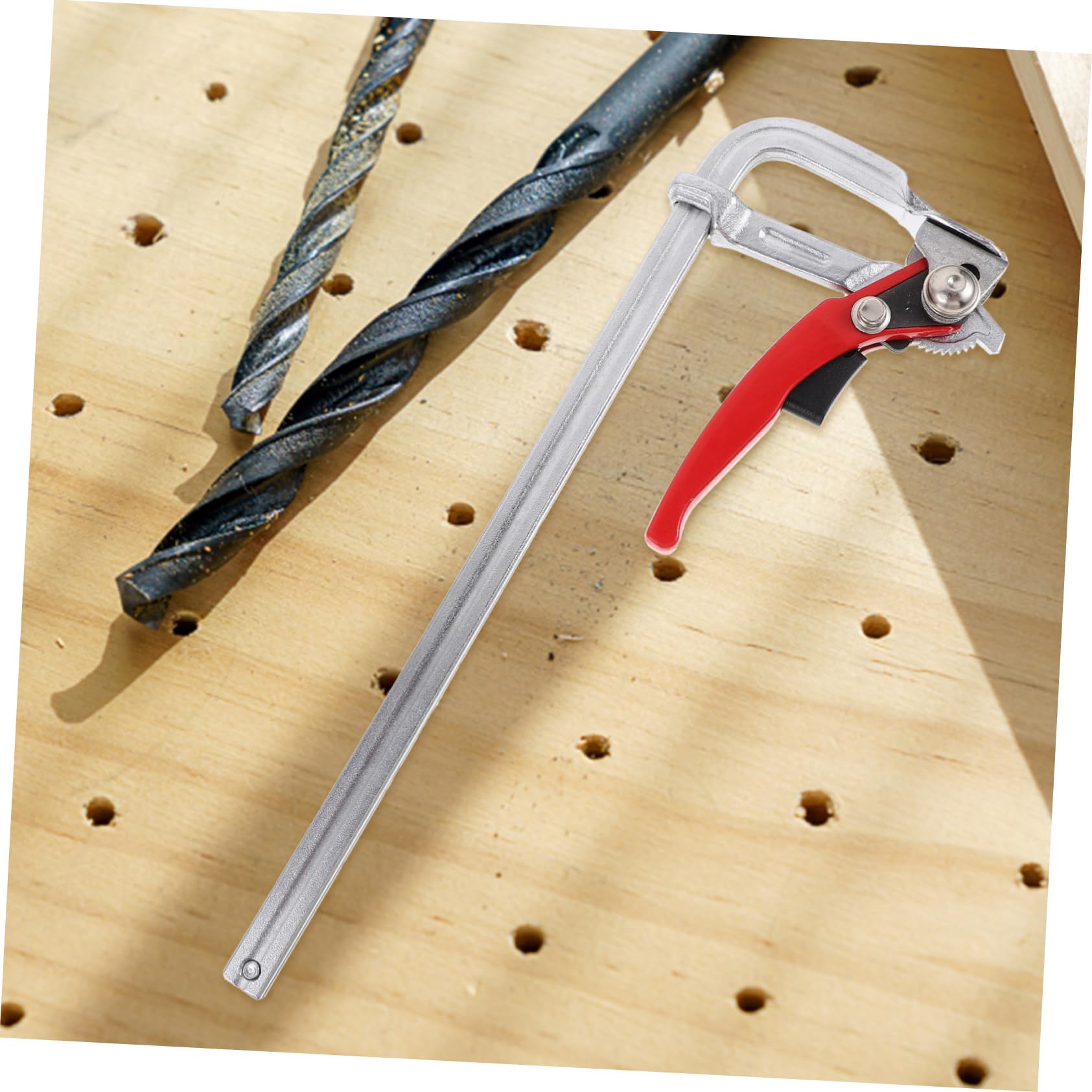 HOMSFOU Serrage-joint à Rail Robuste pour Menuiserie, Pince Fixe en Acier au Carbone, Résistante à L’usure, Bricolage et Travaux Légers Couleur Aléatoire