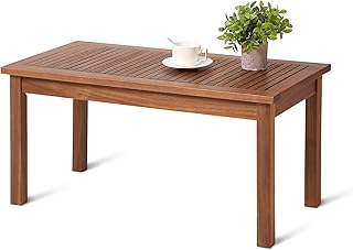 Amazon Basics - Patio Coffee Table, Wood, 35