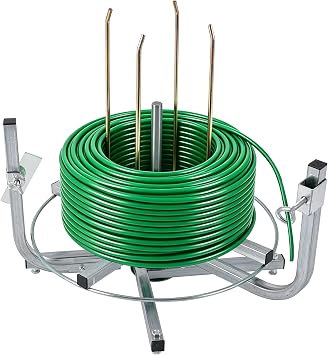 Cable Dispenser, Wire Spool Rack for Cable Coils & Spools, Fits 4.4-10" Diameter, 120 lbs Capacity, Portable Cord Reel Holder for NM Cable, THHN