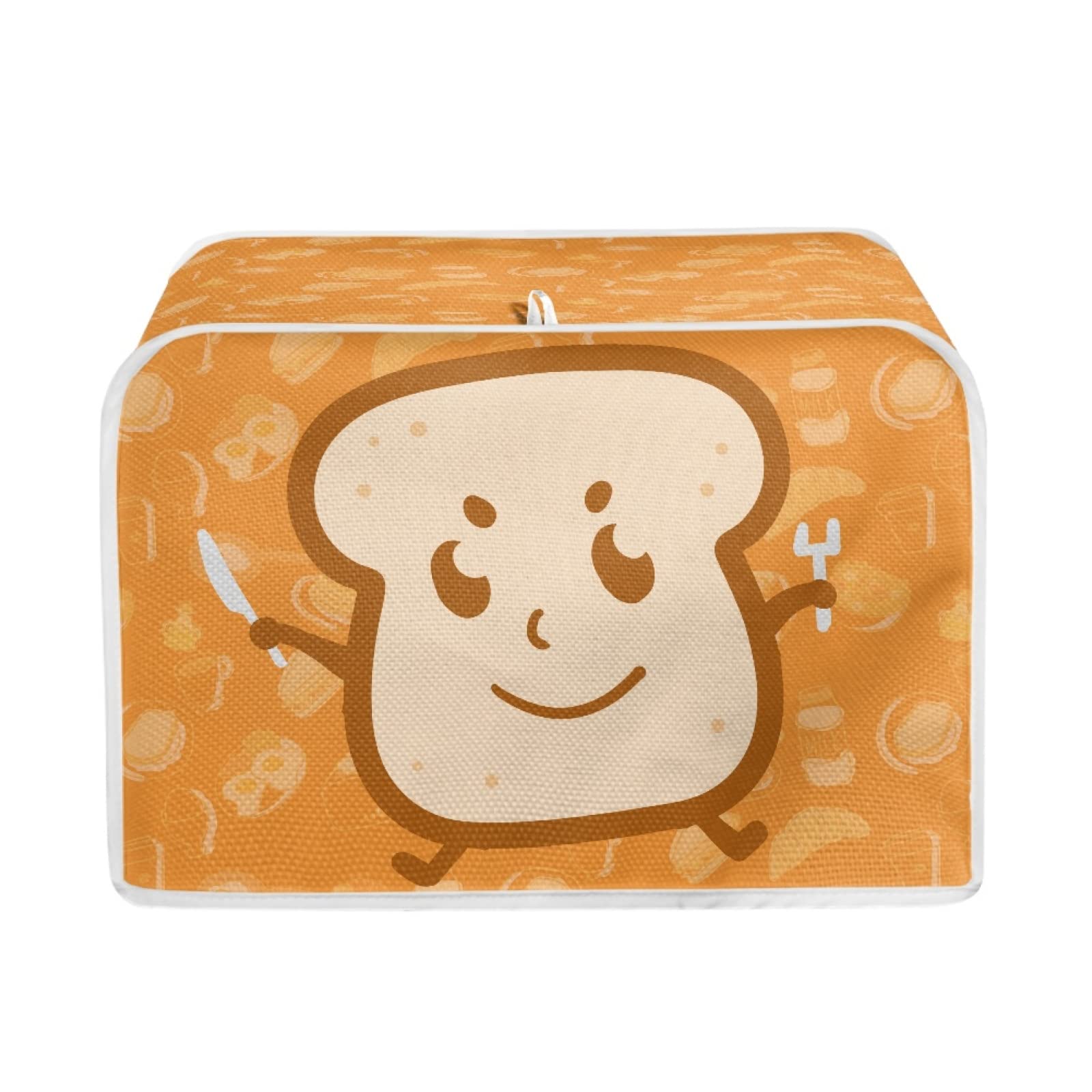 TOADDMOS Cartoon Toaster Design Toaster Cover 4 Slice Wide Slot Decorative,Small Kitchen Appliance Bread Maker Dust and Fingerprint Protection — image 1
