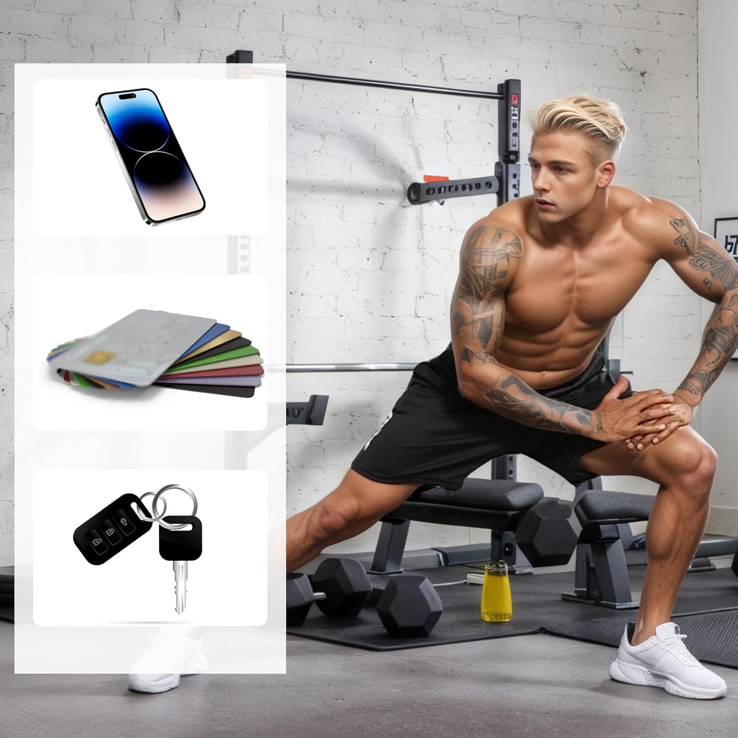 3 Pack Men's Athletic Shorts Elastic Waistband Quick Dry with Pockets Running Workout Gym Tennis Basketball Shorts - Image 6