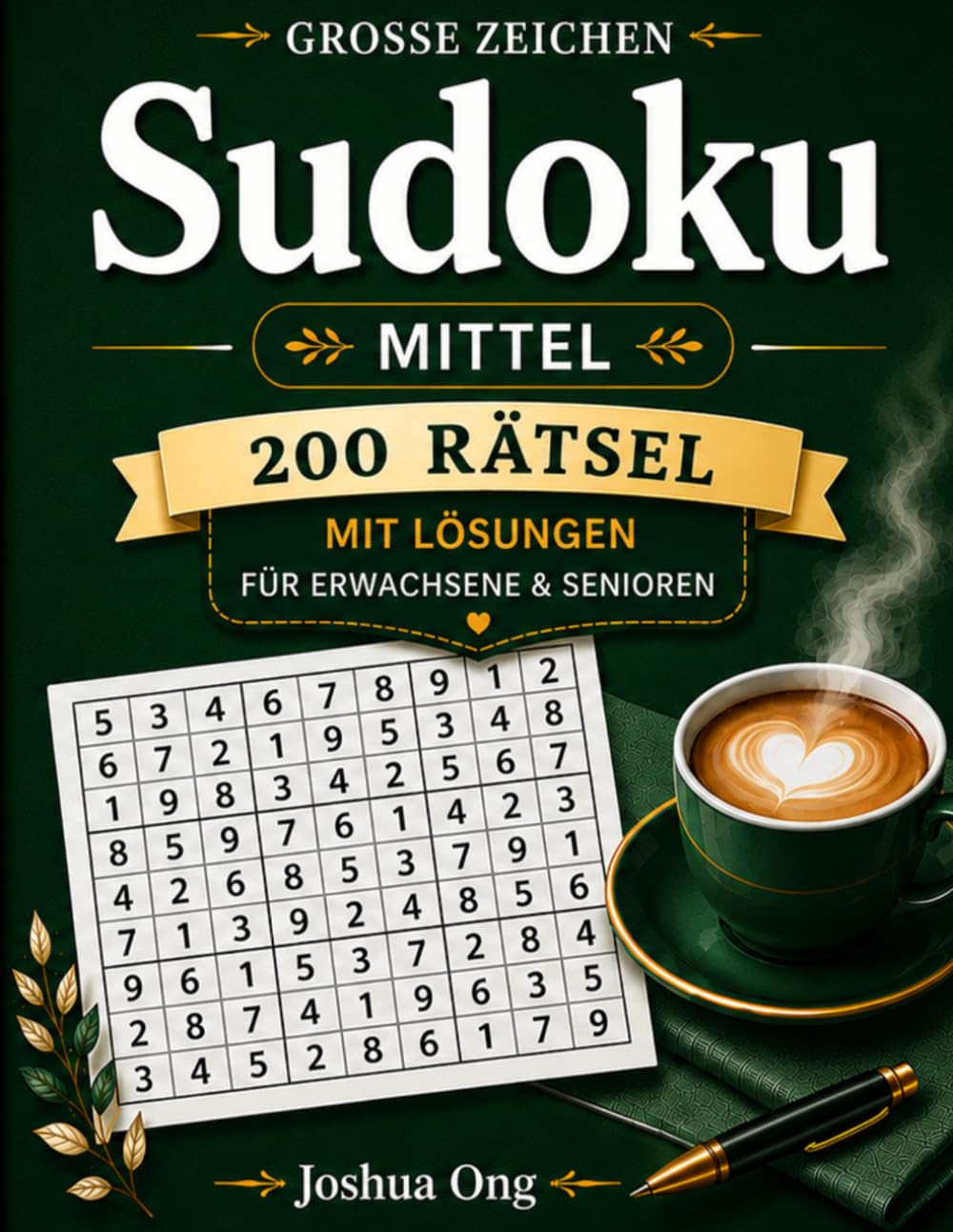 Großdruck-Sudoku-Rätselbuch: Mittel: 200 mittelschwere Sudoku-Rätsel in Großdruck für Erwachsene & Senioren mit Lösungen | Entspannende Denkspiele zur ... Einfach, Mittel und Schwer)