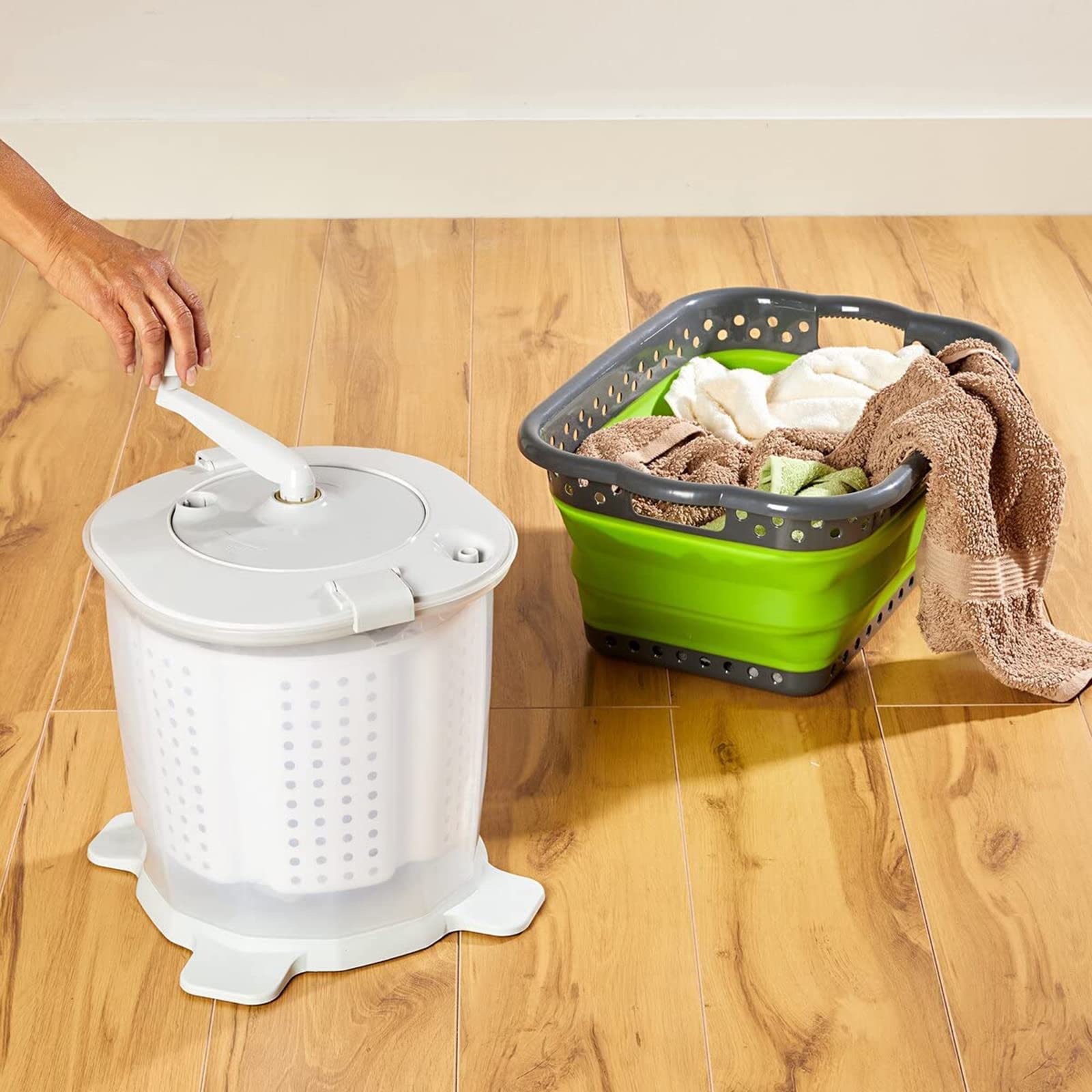 Mini-wasmachine Centrifugale Wasmodus Met De Hand Gesimuleerd 4 5 L Mini Wasmachine Met Afvoermand Voor De Woning Eu Stekker 12 62869