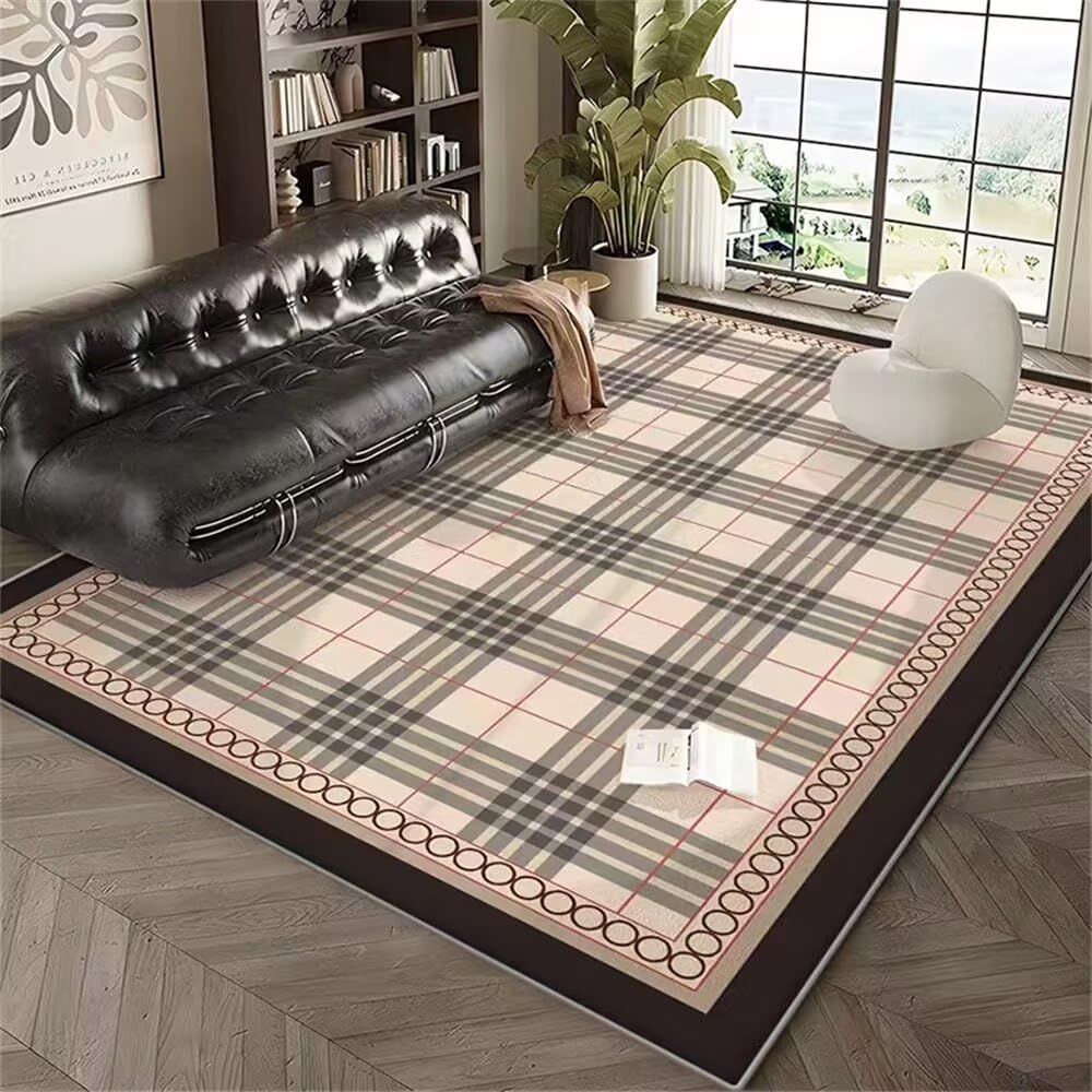 Tapis de salon gris 130x190cm au motif géométrique moderne