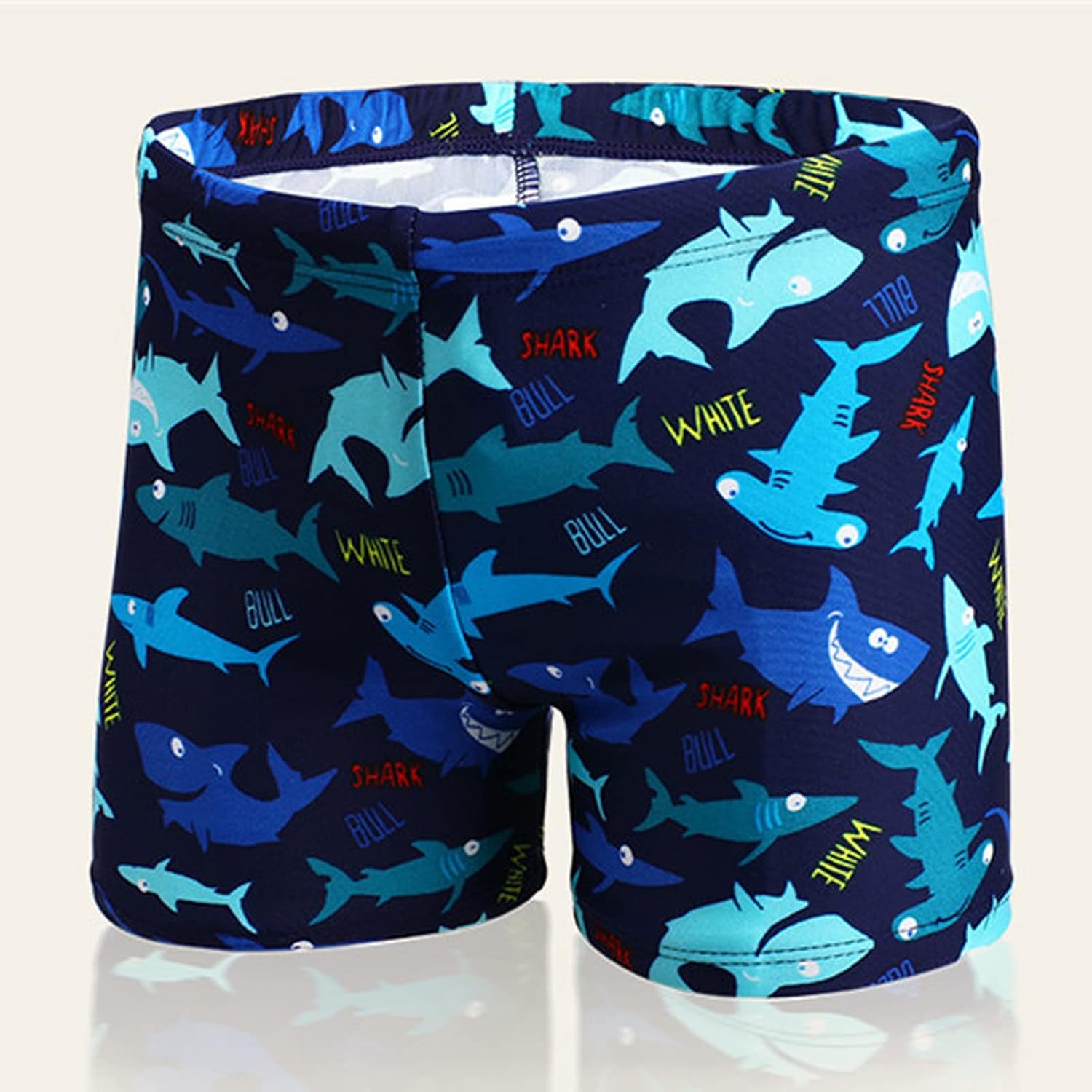 2-Pack Boys Swim Trunks Toddler Swim Shorts Dinosaur Shark Swimwear