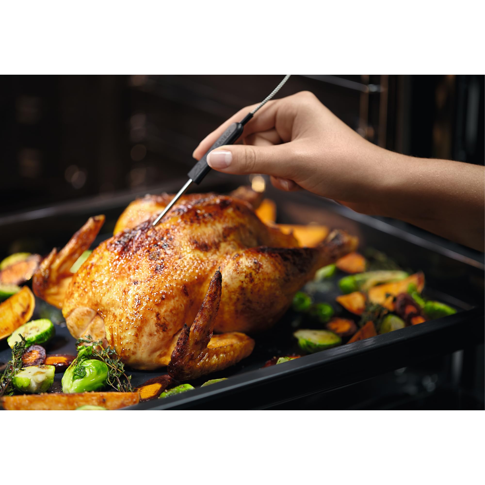 Electrolux EOC6P77X Horno Multifunción a vapor con Limpieza Pirolítica, 11 funciones, 45 programas automáticos, Cocción Uniforme multinivel, Sonda Térmica, Calentamiento Rápido, Display LED, Inox, A+