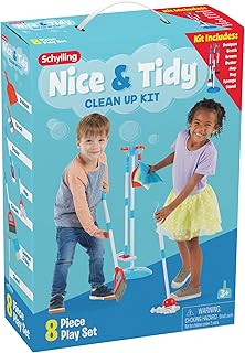 Schylling-Nice and Tidy Clean Up Kit-Toddler Toy Cleaning Set, Ages 3+-NTCK