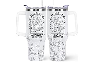Bookish Gifts: Well-Read Rose 40oz Reading Tumbler