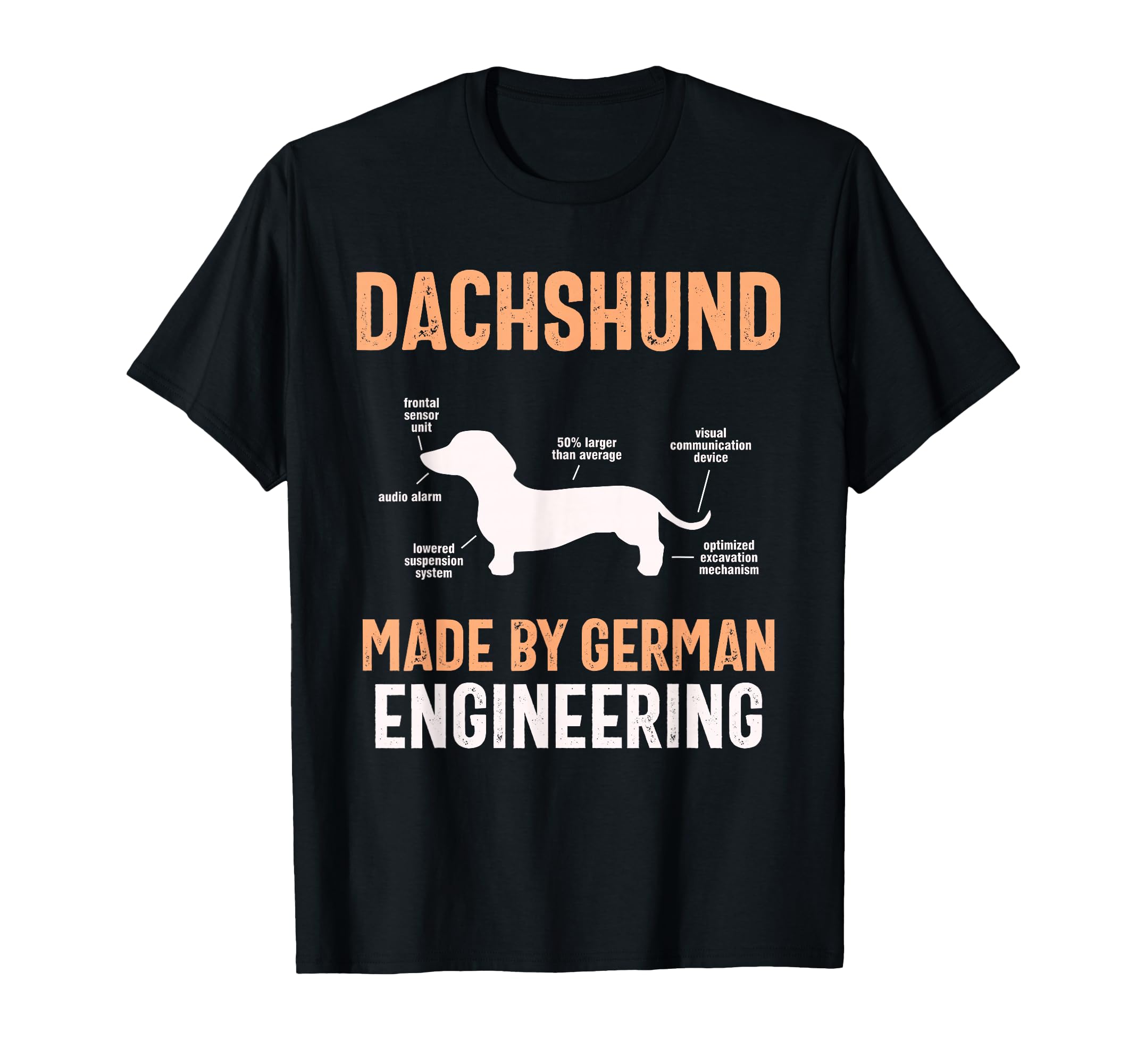 Dachshund German Engineering Art Puppy Master Dachshund T-Shirt