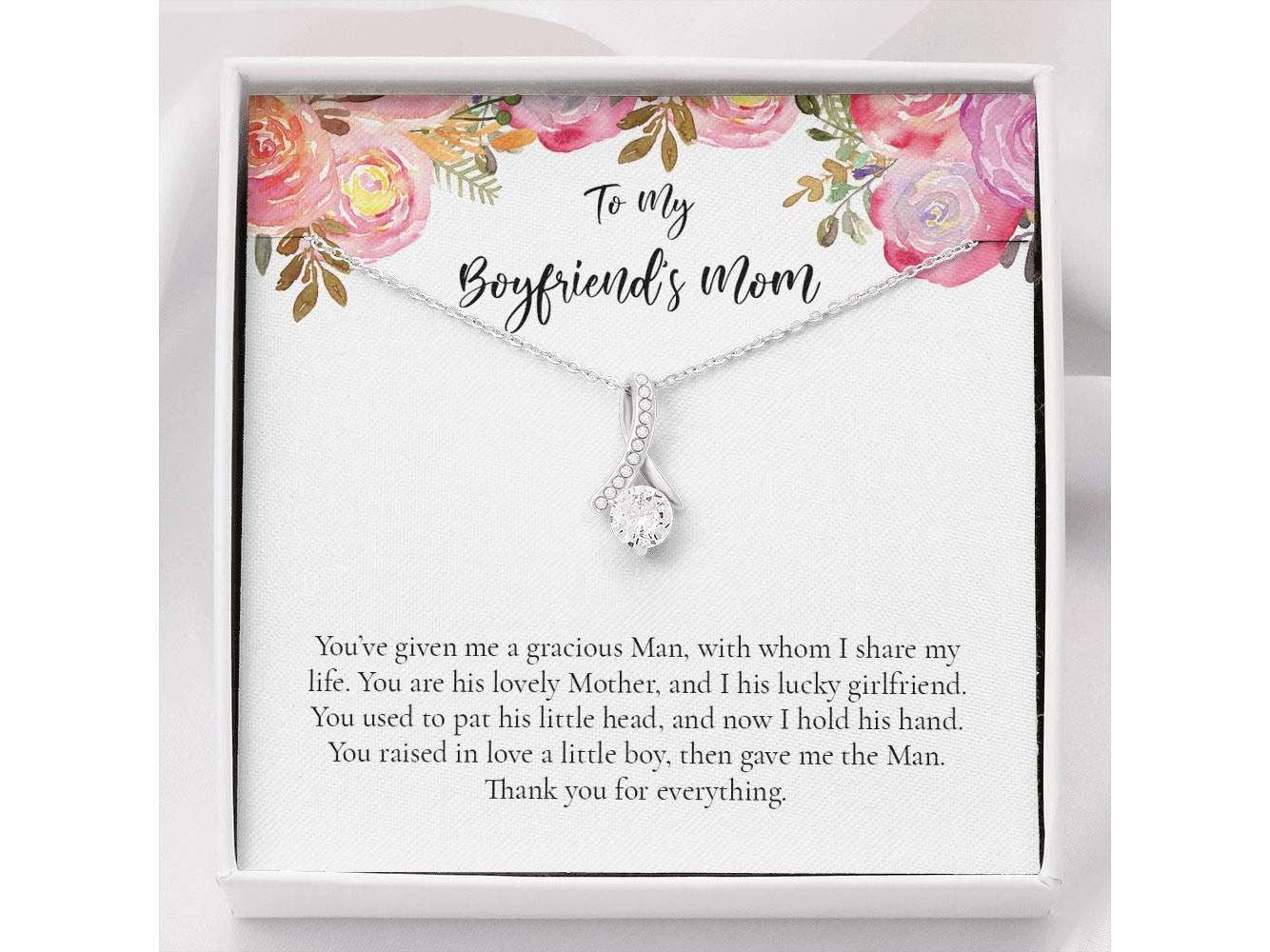 Mom Personalized Jewelry For Boyfriend Boyfriends Mom Necklace