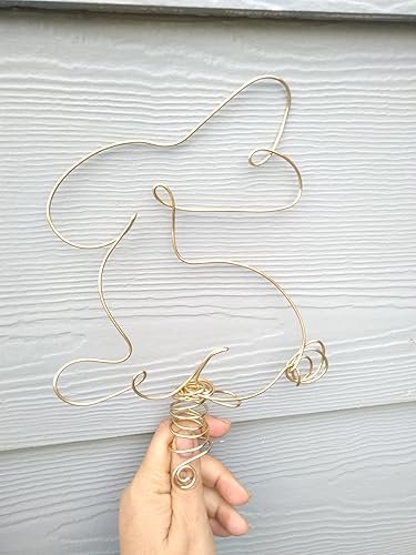 Wire Bunny Tree Topper For Easter Trees, Farmhouse Decorations