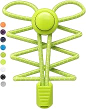 Stepace Elastic Shoelaces with Quick Release, 2 Pairs Rubber Shoe Laces Without Ties for Kids Shoes, Sports Shoes