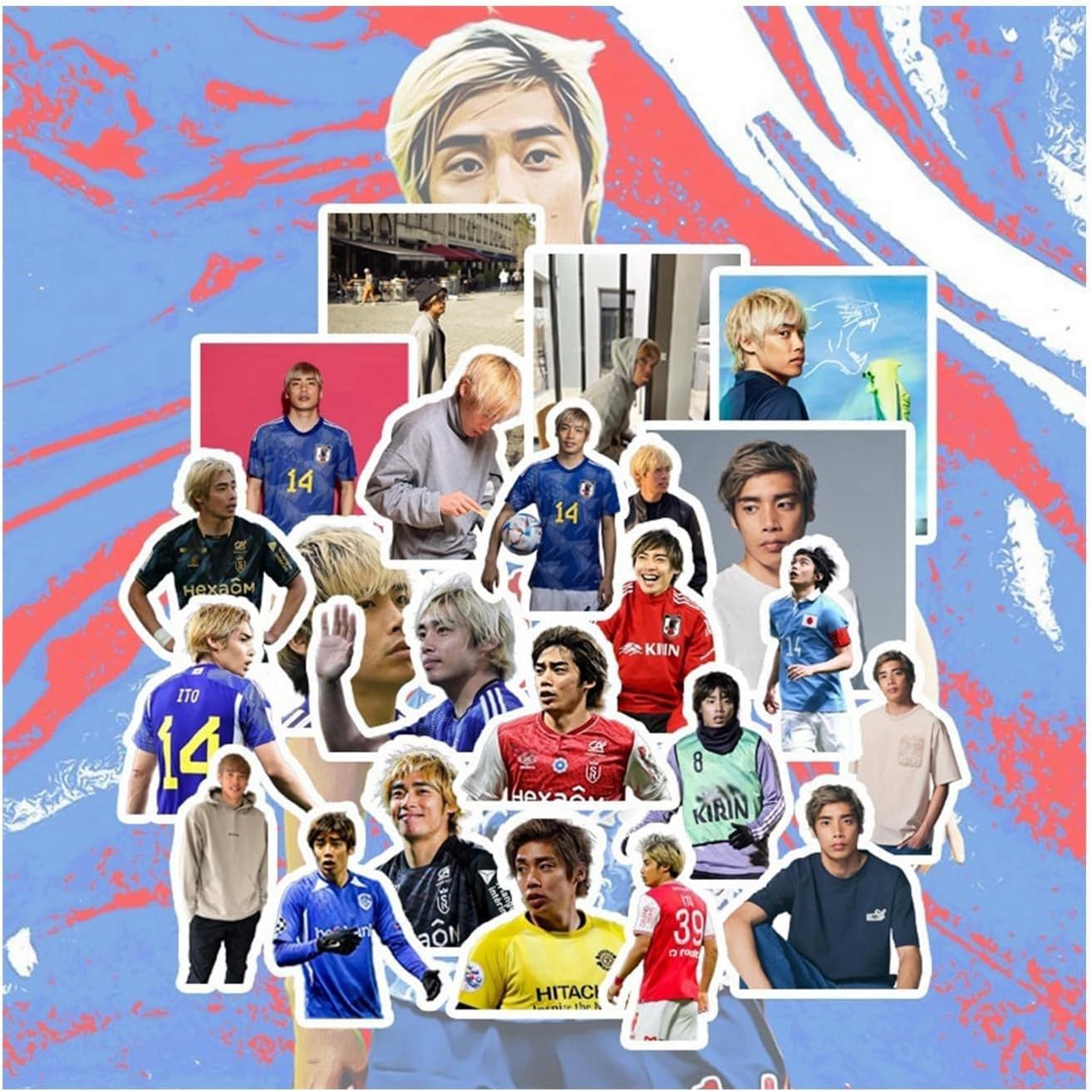 Amazon.co.jp: FUOBB(専門店) 伊東 純也 ステッカー シール サッカー