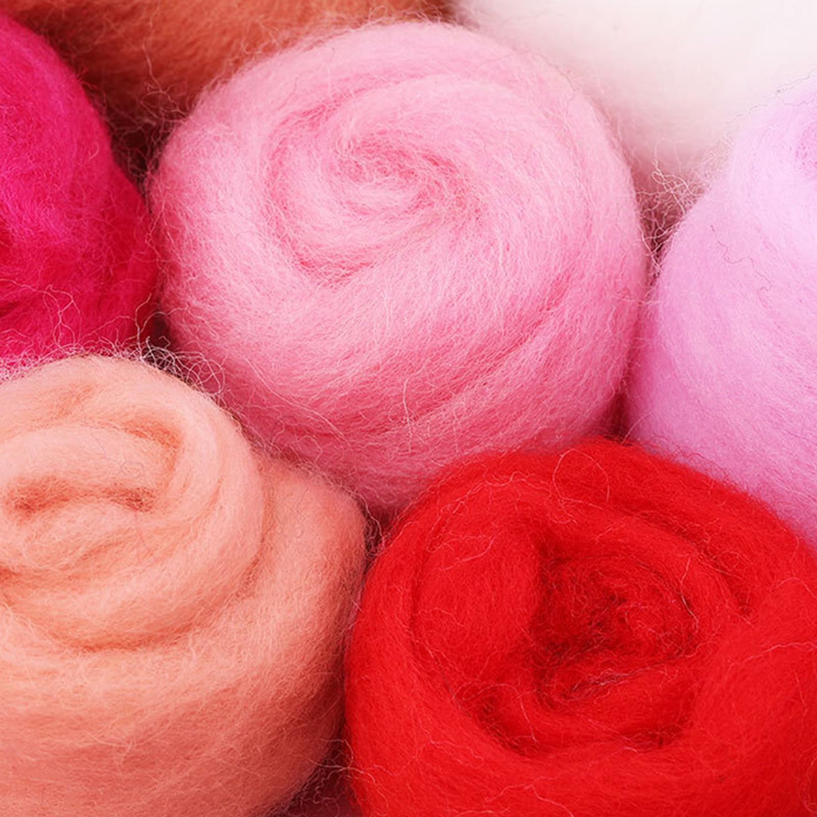 Fluxioxtna Juego de fieltro de lana para manualidades de 7/9/10 colores con mango de madera para manualidades