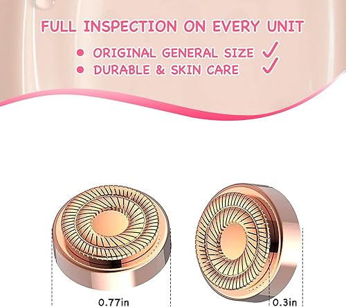 Miniatura 5 de Tuliyet - Cabezales de repuesto impecables para mujer, removedor de vello facial para mujer, generación 2 para acabado táctil, herramienta de