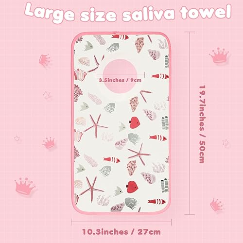 Miniatura 2 de Newwiee 5 baberos grandes para bebés, baberos suaves y absorbentes, cobertura completa, baberos para niños pequeños baberos baberos baberos