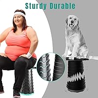 Vista 4 de Collapsible Stool Thickened, Portable Foldable Chair, Retractable Stool for Fishing, Portable stools for Adults Hiking Tours, BBQ, Parties, Camping