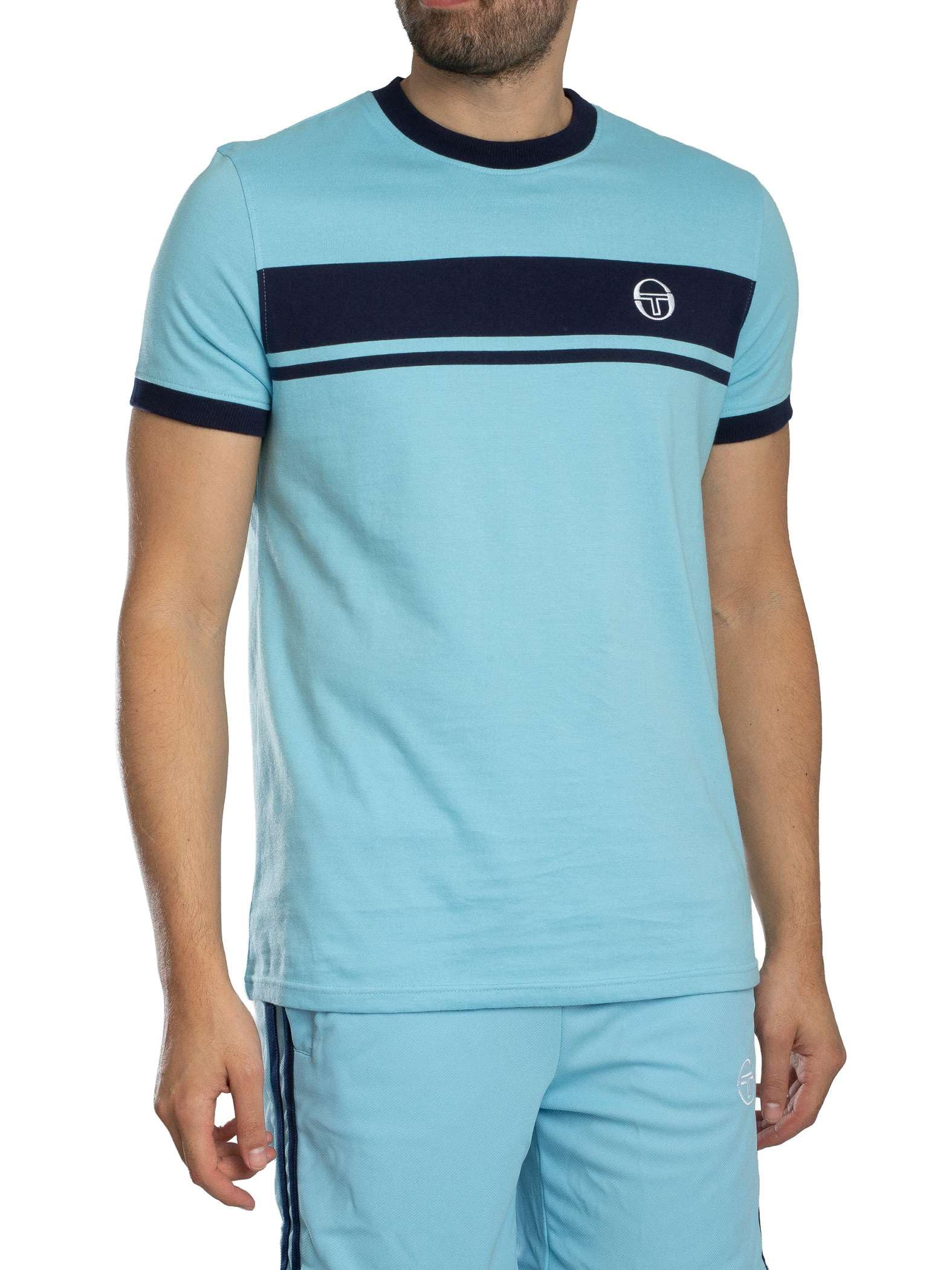 Sergio Tacchini Men's Master T-Shirt, Baltic Sea/Maritime Blue, L