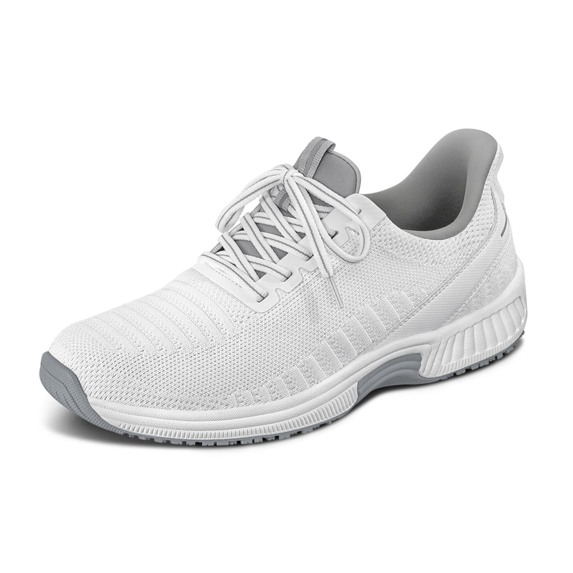 Photo 1 of Orthofeet Women's Orthopedic Kita Hands-Free Water-Repellent Slip-On Sneaker, White, Size 6.5