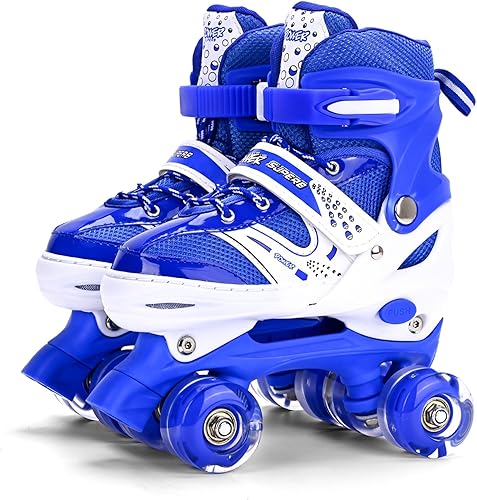 Miniatura 7 de Roller Skates for Girls and Kids, 4 Sizes Adjustable Roller Skates, with All Wheels Light up, Fun Illuminating for Girls and Kids, Roller Skates for