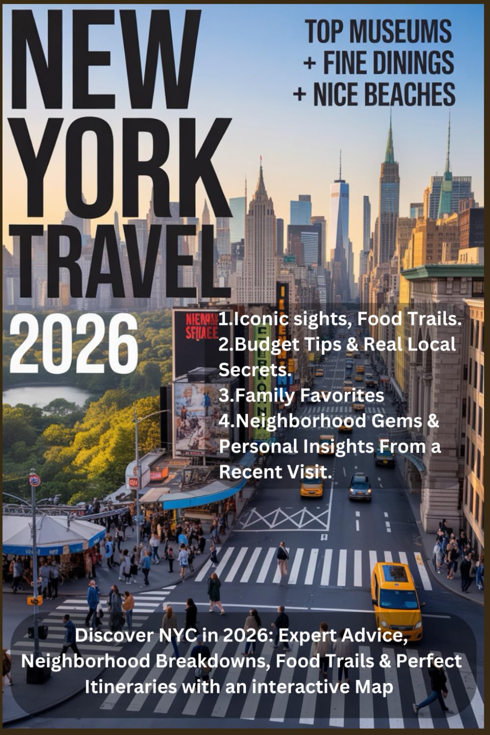 NEW YORK TRAVEL GUIDE 2026: Discover NYC in 2026: Expert Advice, Neighborhood Breakdowns, Food Trails & Perfect Itineraries with an interactive Map