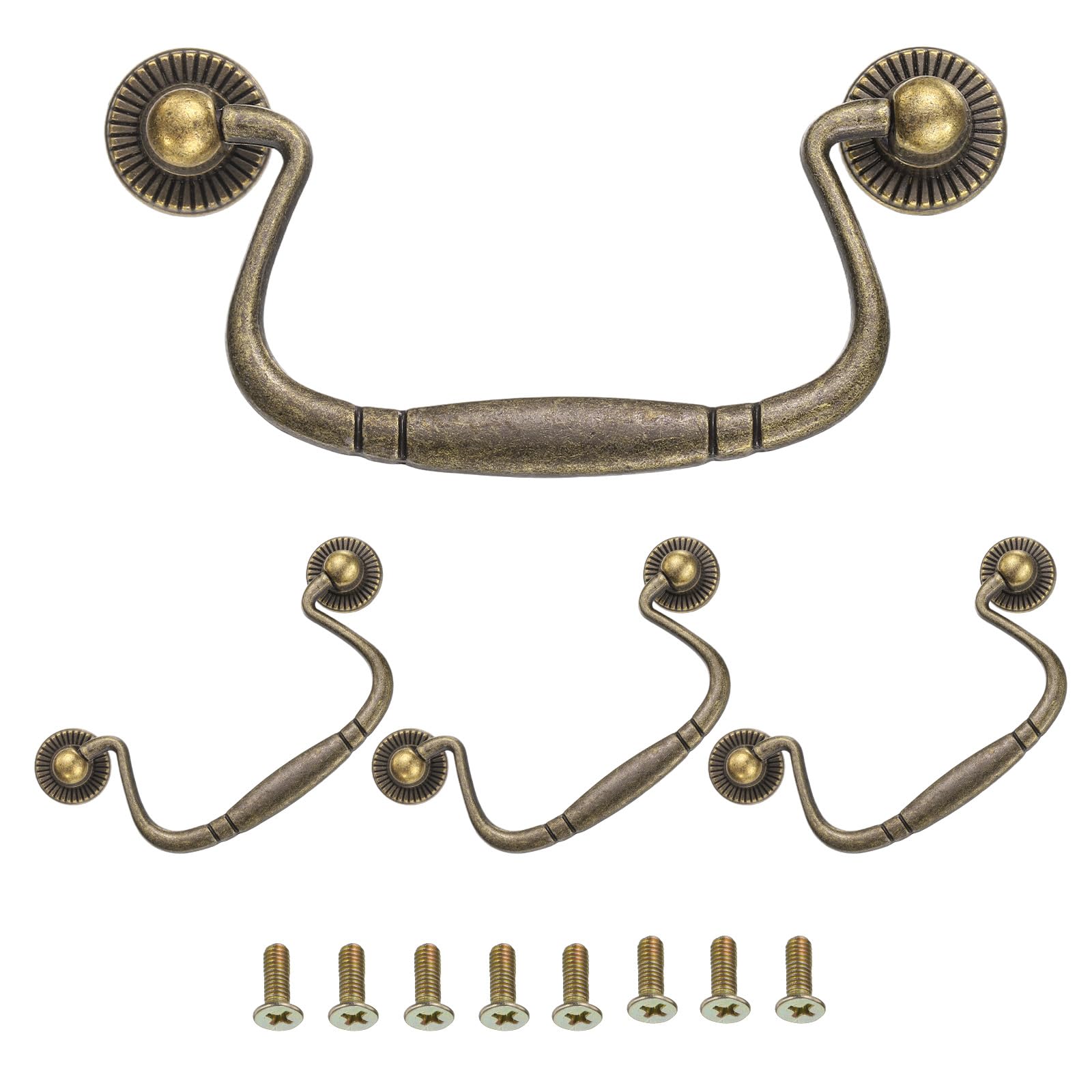 Poignées oscillantes bronze 10,2 cm pour sublimer une commode de chambre
