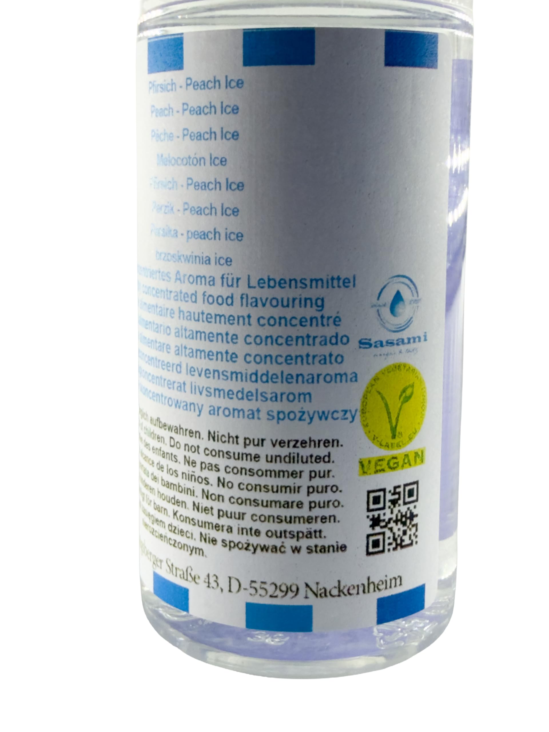 Pfirsich - Peach Ice aroma concentrato - vegano - Sasami - 100ml