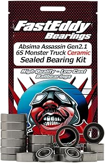 FastEddy Bearings Compatible with Absima Assassin Gen2.1 6S Monster Truck Ceramic Sealed Bearing Kit