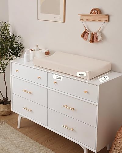 Miniatura 19 de Blissful Diary Fundas para cambiador de muselina para niñas y niños, algodón ultra suave y transpirable, 2 paquetes (Verde romano y hoja), fundas