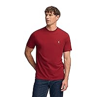 Polo Club Maglietta Basic Granata Cotone con Logo Ricamato Uomo