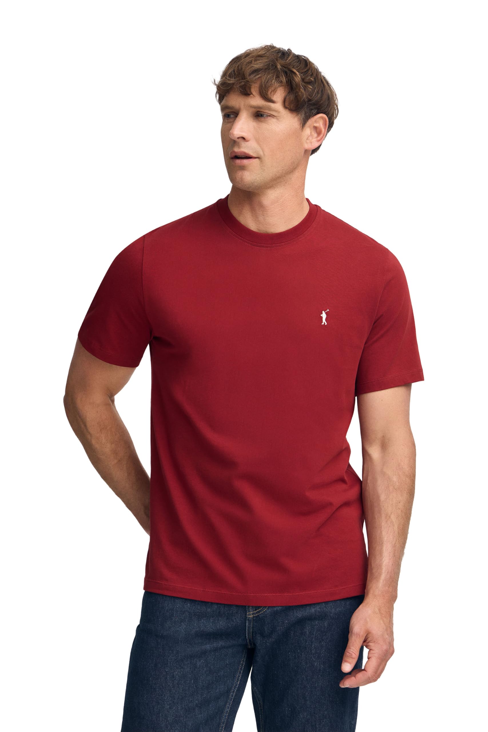 Polo Club Maglietta Basic Cotone con Logo Ricamato Uomo - T-Shirt for Men