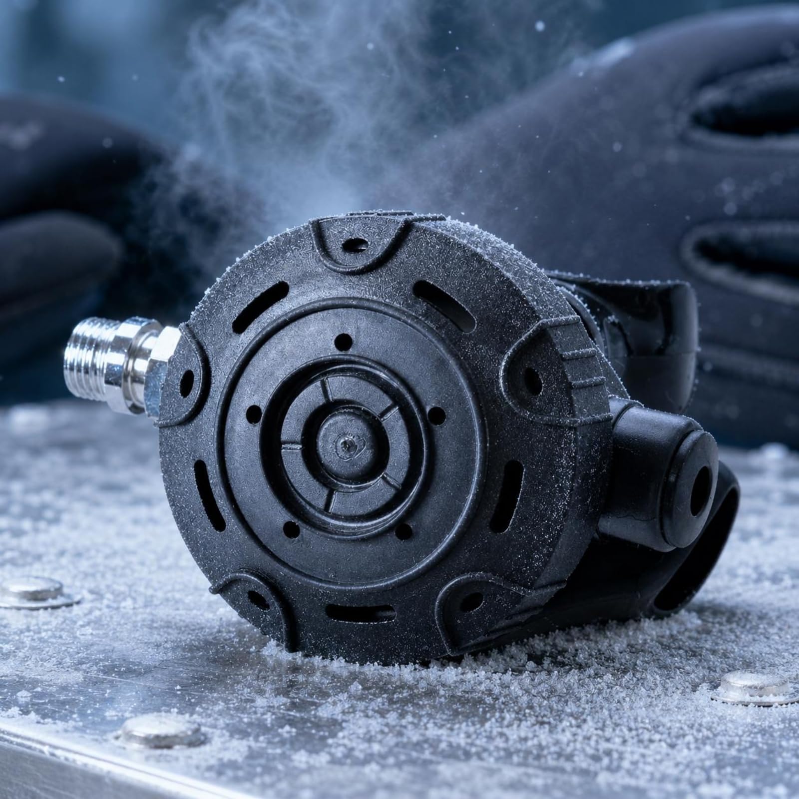 Erogatore Subacqueo Regolatore Immersione Scuba Convertitore Respirazione Compatto con Foro Respirazione Dedicato Profilo Aerodinamico E Copertura