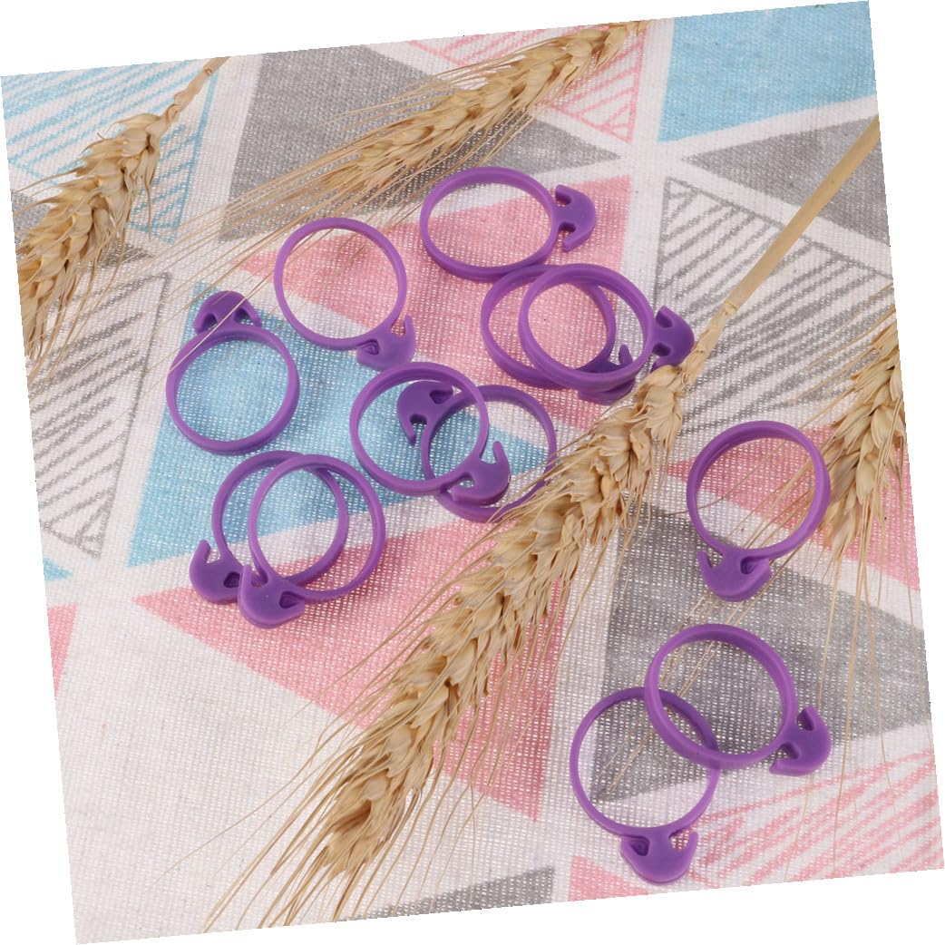 Alipis 144 Piezas sellados Bolsas para Decorar Pasteles Bolsas de Silicona para Decorar Sellado de Bolsas para Pasteles Banda elástica Crema Mangas pasteleras Metro Púrpura