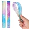 Grevosea 2-Piece Flexible Ruler, 30cm12inch Plastic Shatterproof Straight Edge Soft Bendable Ruler for School, Classroom, Office, Kids & Adults