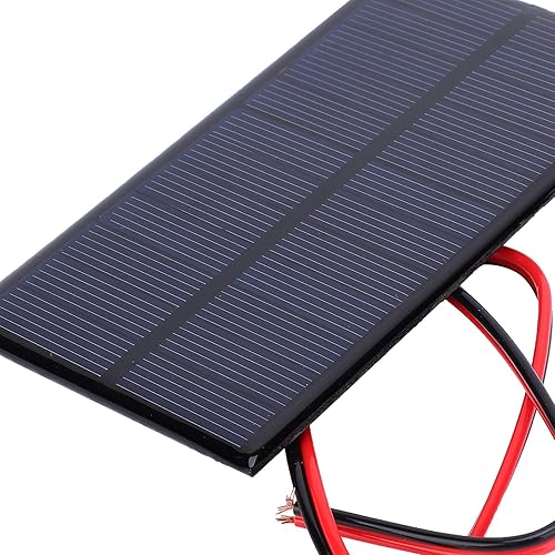 Miniatura 2 de 3 unids mini panel solar DC 6V polisilicio módulo cargador solar DIY sistema kits con cable de 11.8 in