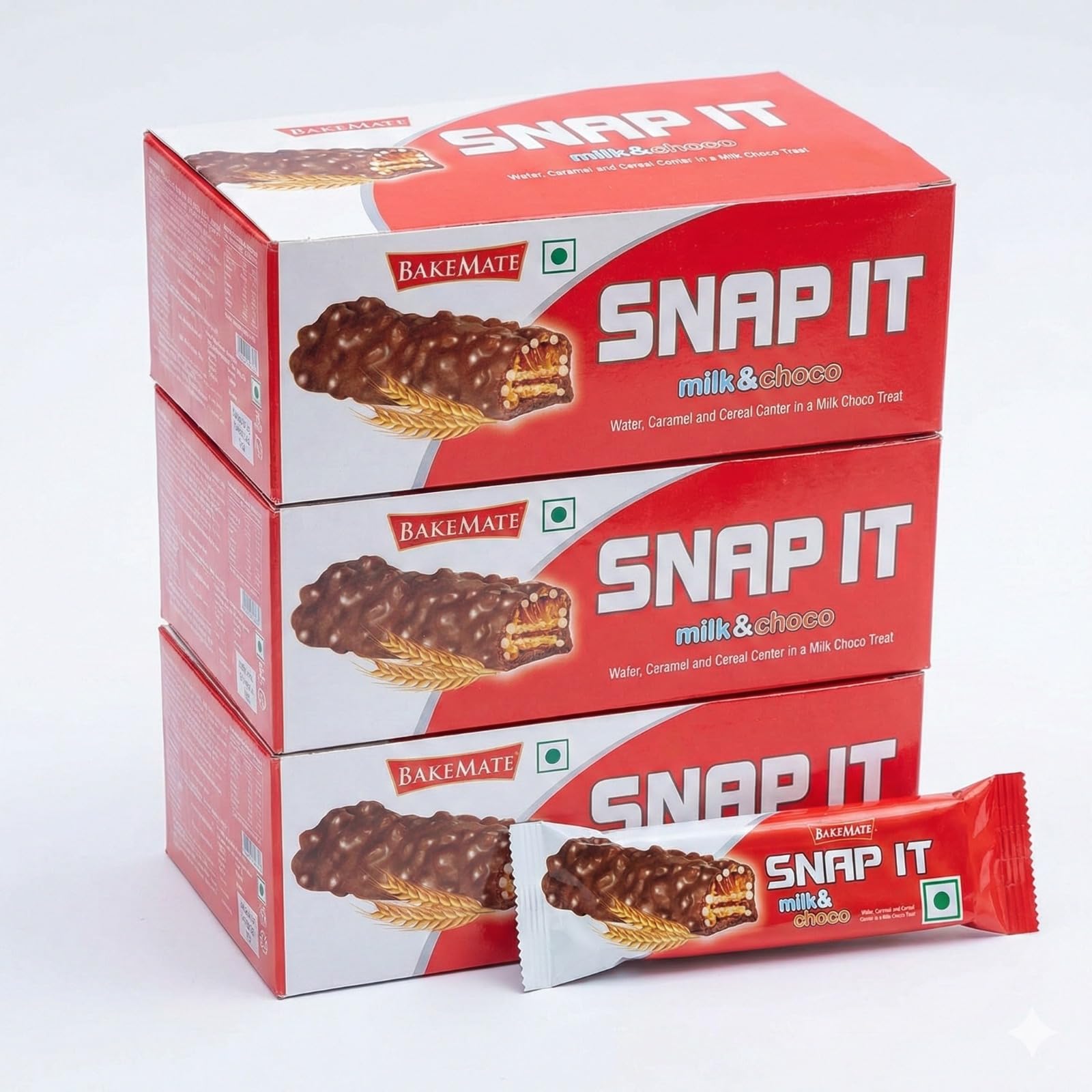 Snap It Milk & Chocolate Wafer – Pack of 3 (90 Pieces) | Crispy Wafer with Smooth Chocolate Filling | Birthday Chocolates.