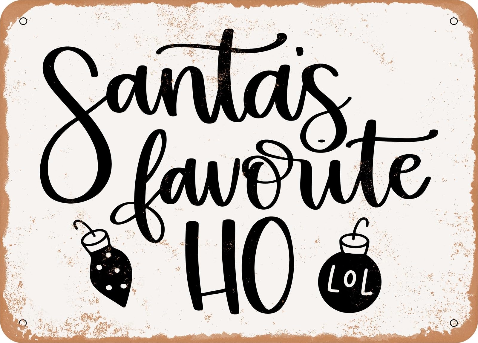 Metal Sign - Favorite Ho - Vintage Look Sign home decor