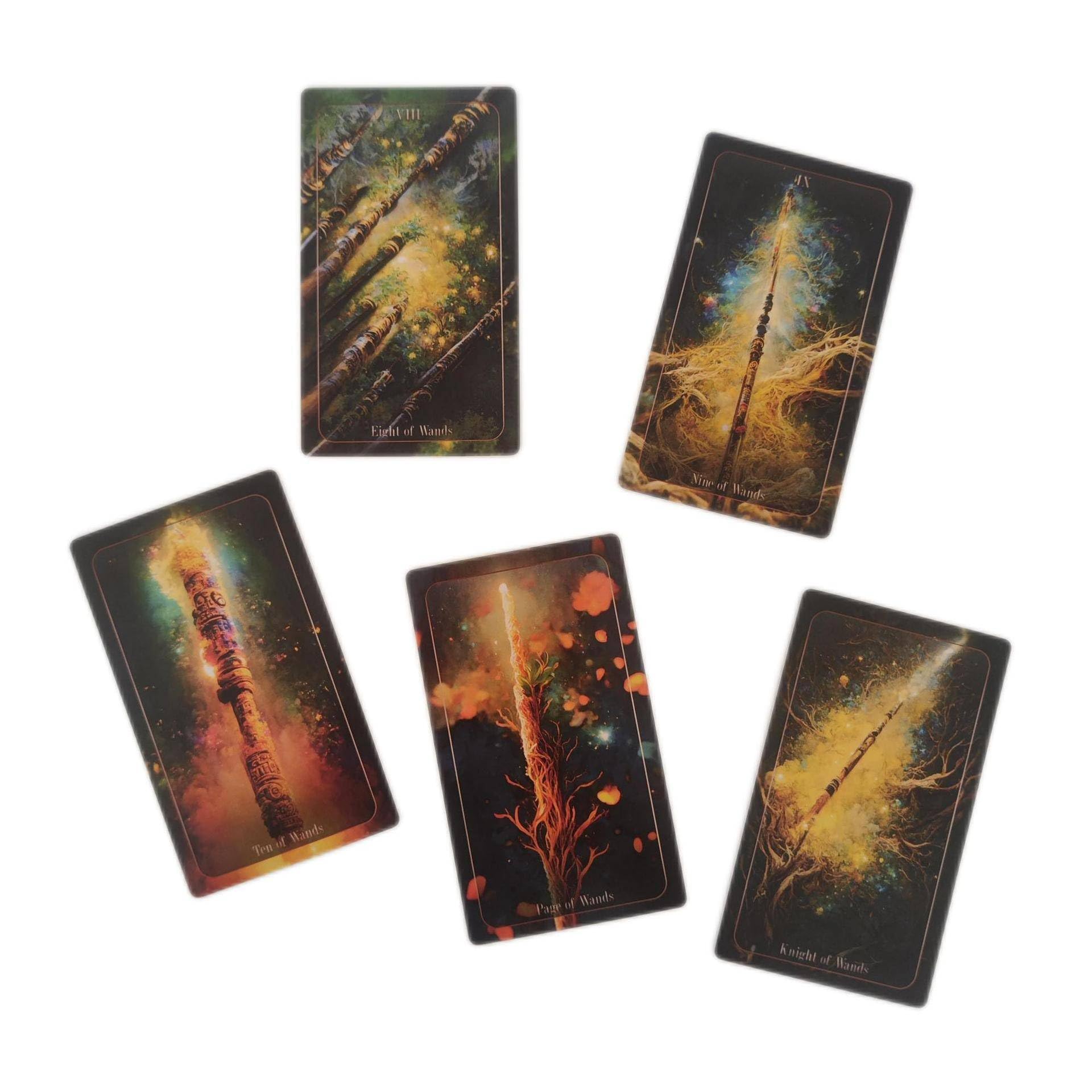 Amazon.co.jp: 80 カード新しいタロットカードセット神秘的な