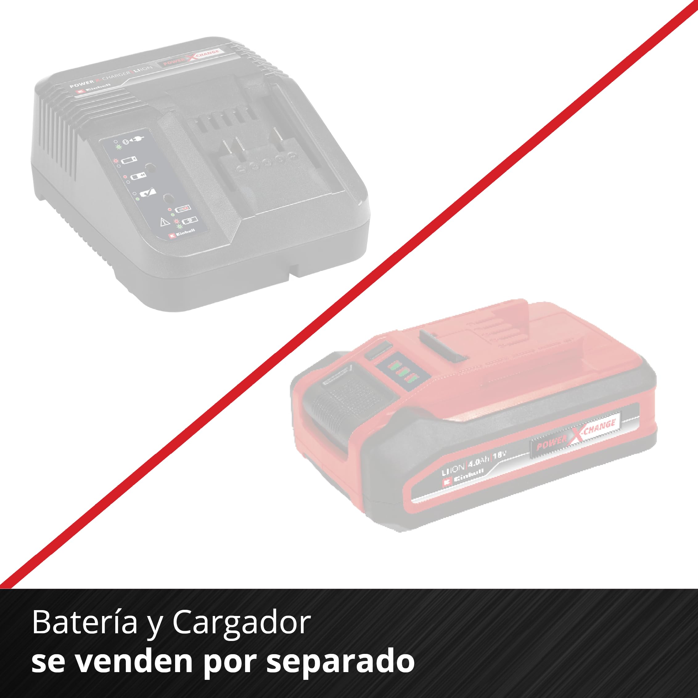 Einhell Amoladora angular con batería TE-AG 18/115 Li-Solo Power X-Change (18 V, 115 mm diámetro de disco, 28 mm profundidad de corte, arranquue suave, sin disco, sin batería)